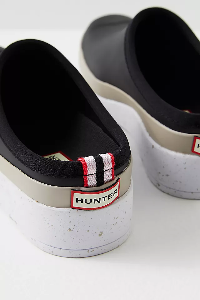 Hunter Speckle Sole Play Clogs Black / Steall