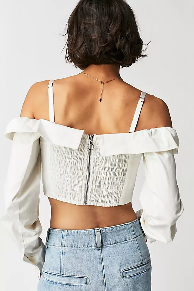 Sally Crop Top White