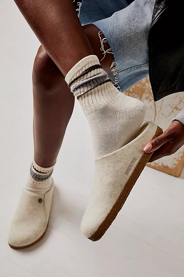 Birkenstock Zermatt Shearling Lined Slipper Ecru Wool