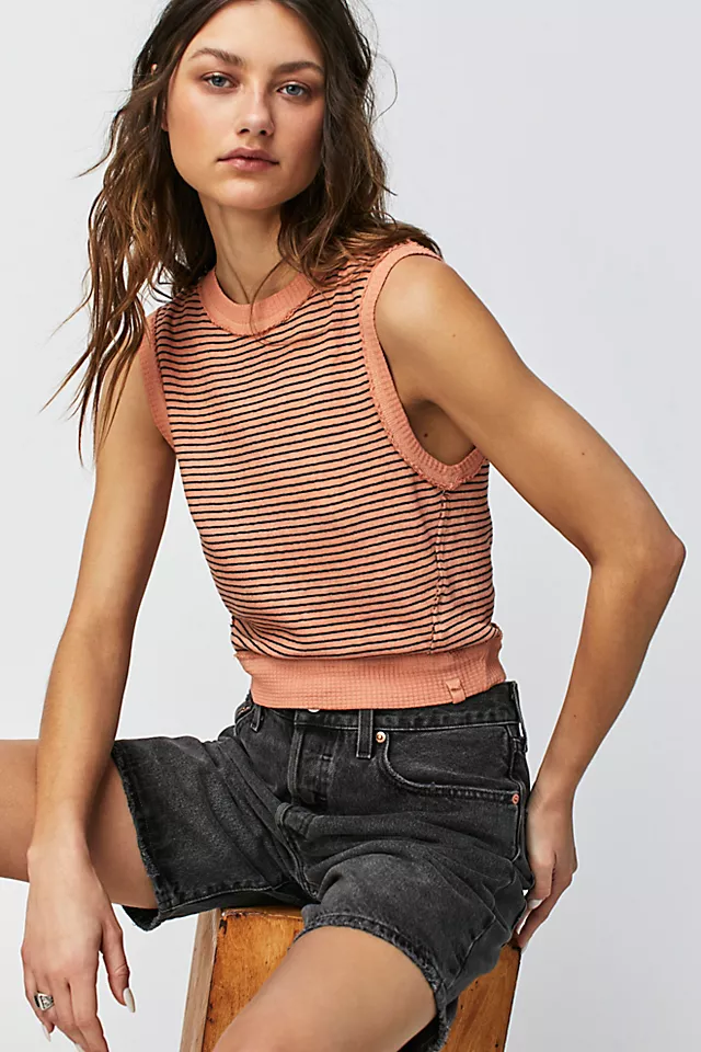 Stripe Light Up Vest Rose Smoke