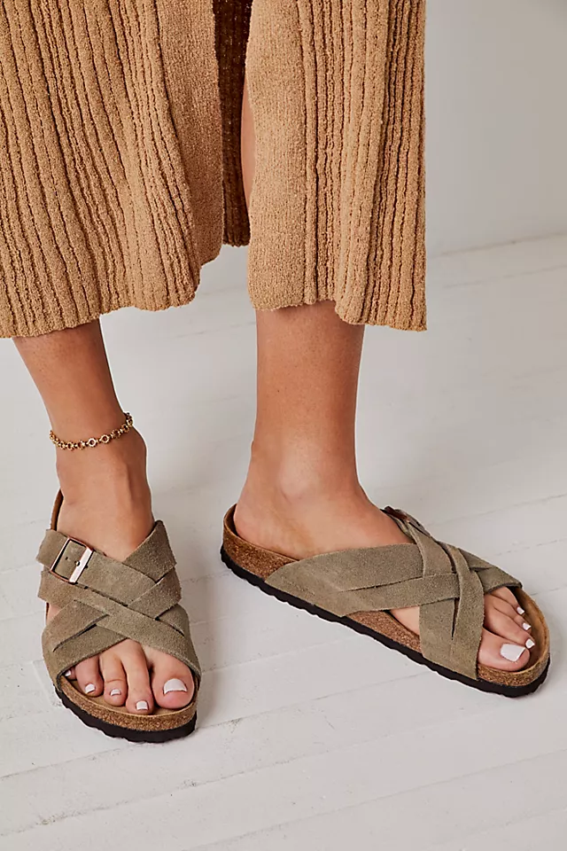 Lugano Birkenstock Sandals Taupe