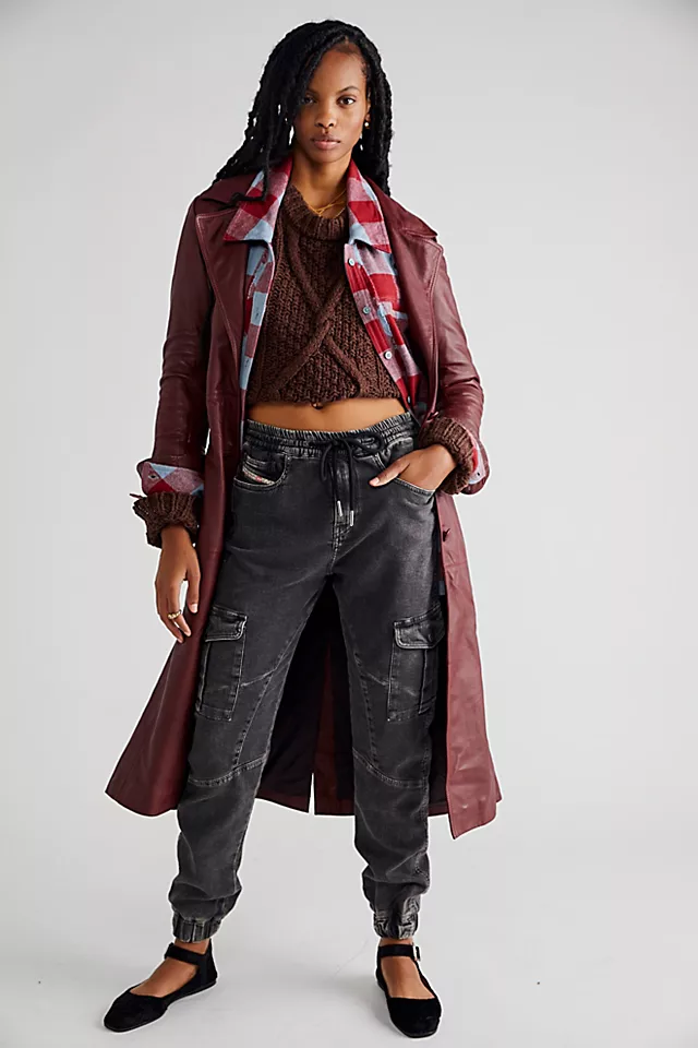 Diesel D-Ursy-Ne Cargo Jogger Jeans Black