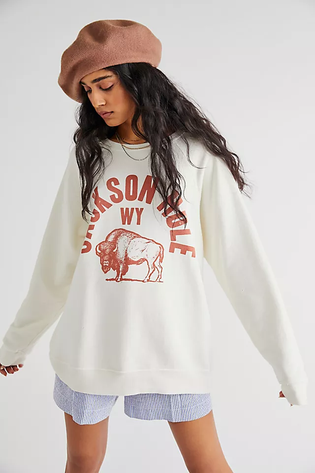 Jackson Hole Crewneck Antique White