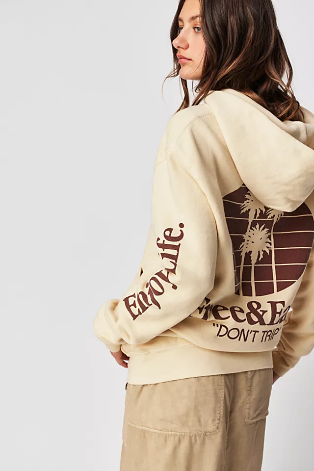 Free & Easy Three Palms Sweatshirt Natural
