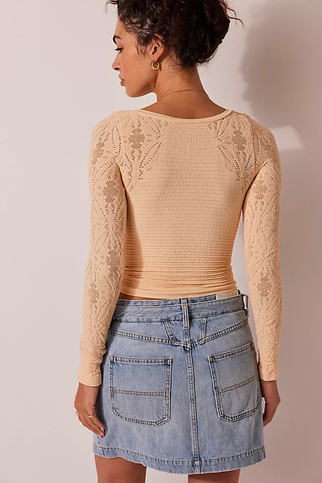 So Many Likes Long Sleeve Summer Peach