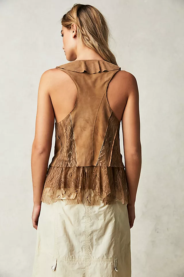 Vita Tattered Vest Sand