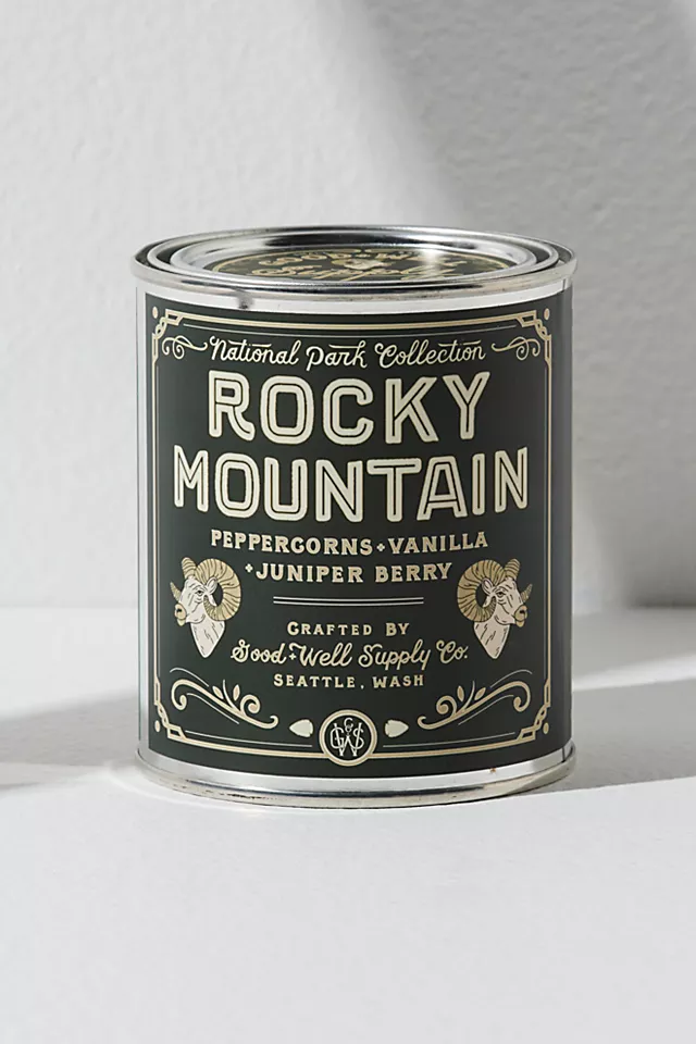 Good & Well National Parks Candle Rocky Mountain