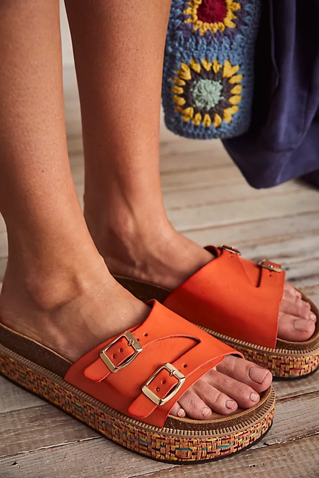Caravelle Cork Footbed Sandals Tiger LIly