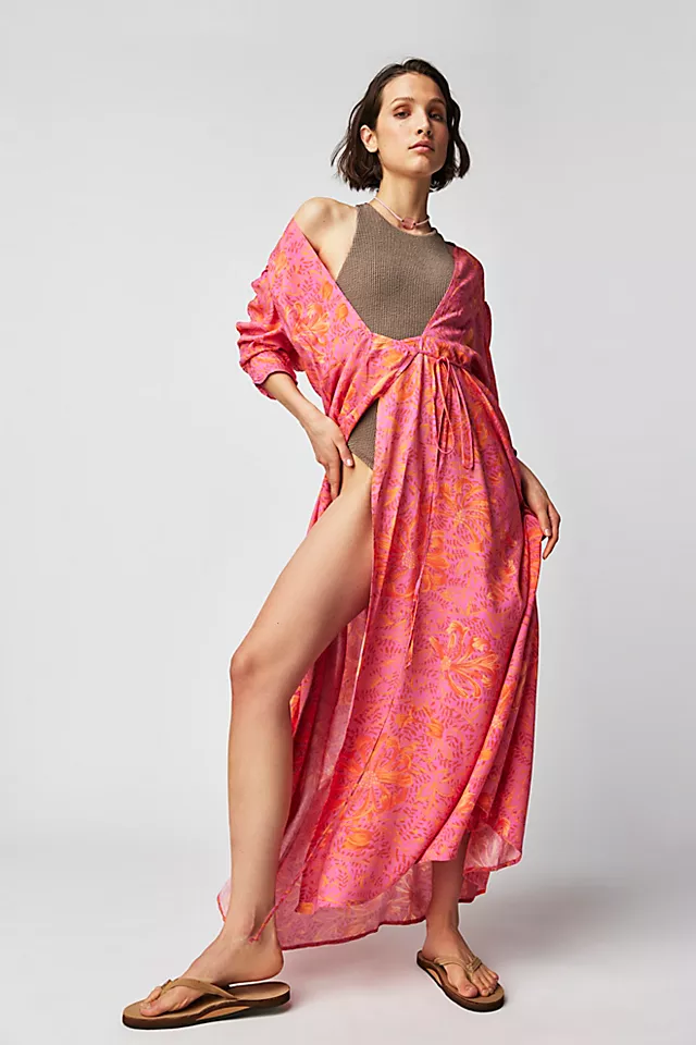 Jen's Pirate Booty Garden Party Row Maxi Dress Dragonfruit