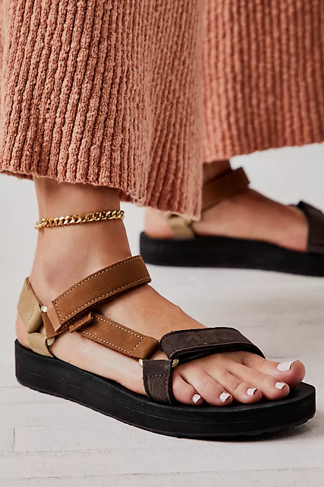 Teva Midform Universal Leather Sandals Neutral Multi