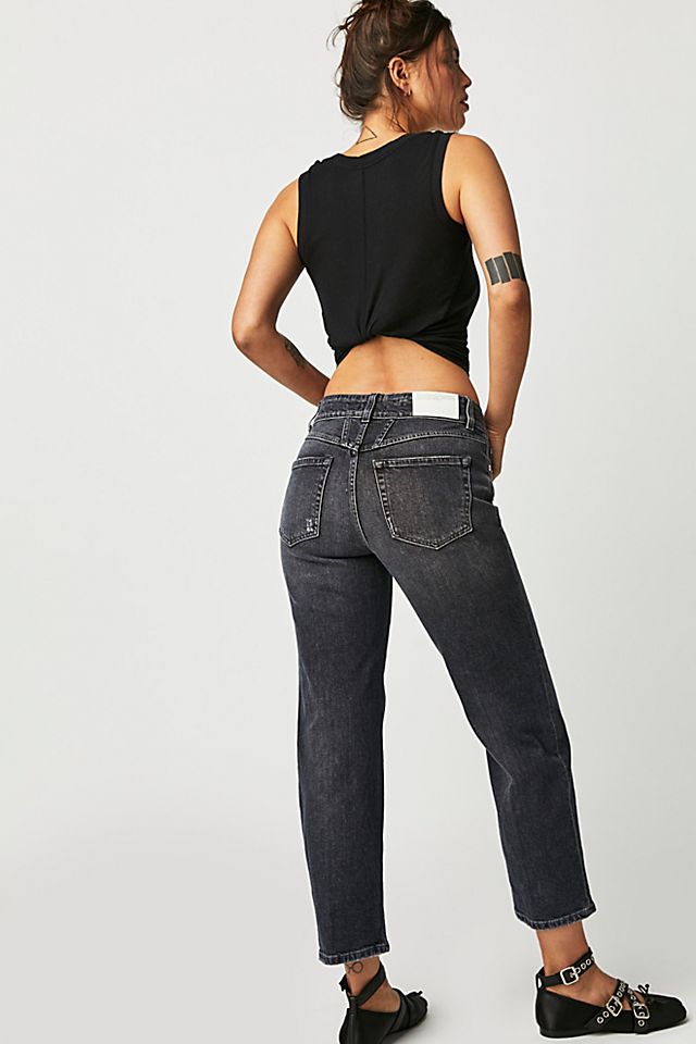 Closed Milo Mid-Rise Bf Jeans Dark Grey