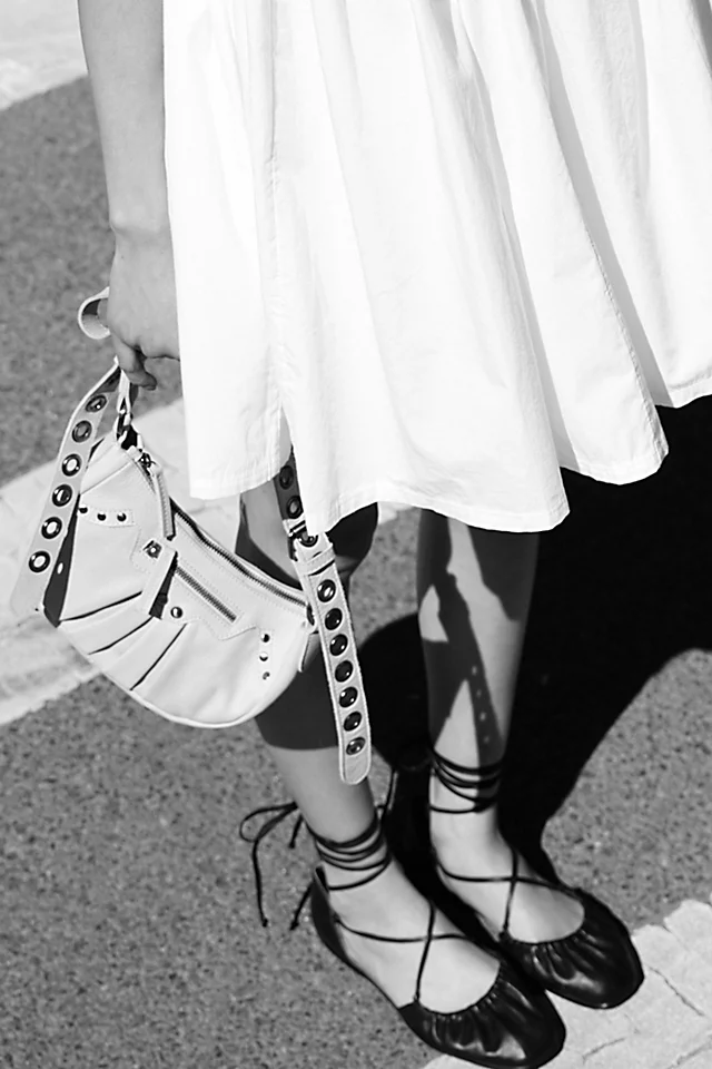 Gia Wrap Flats Black