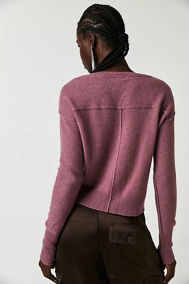 Stellar Cashmere Pullover Mauve Perfume