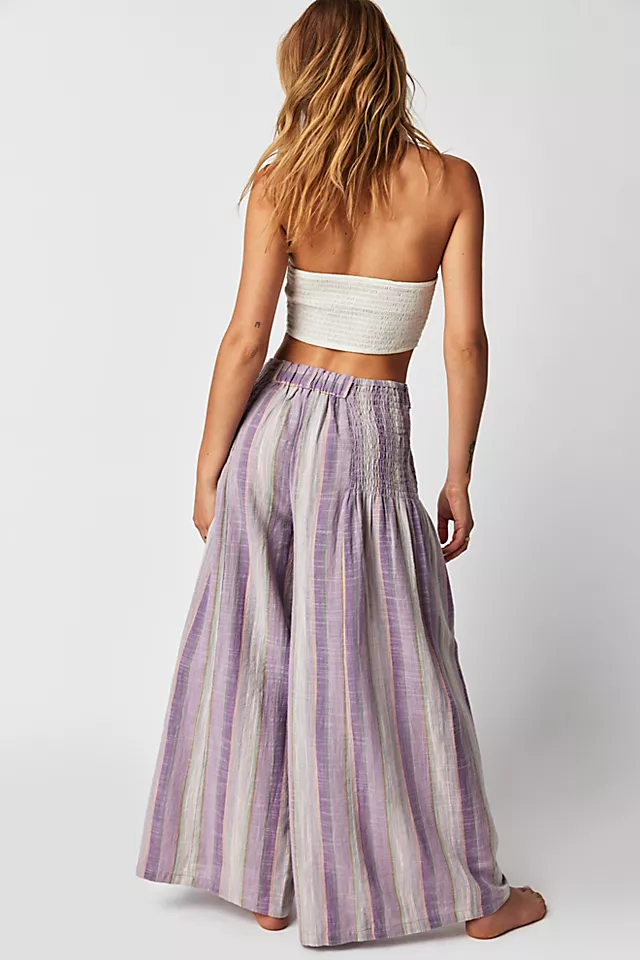 Amaya Wide-Leg Pants Violet Combo