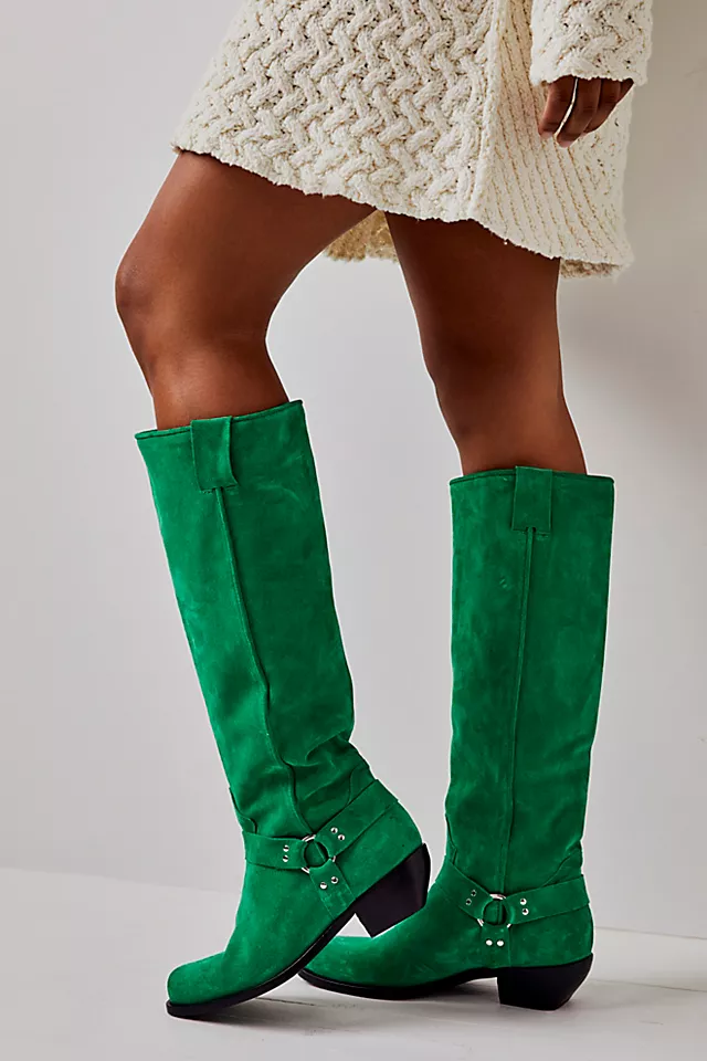 Lockhart Harness Boots Kelly Green
