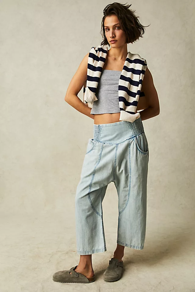 Lunan Crop Harem Jeans Boardwalk