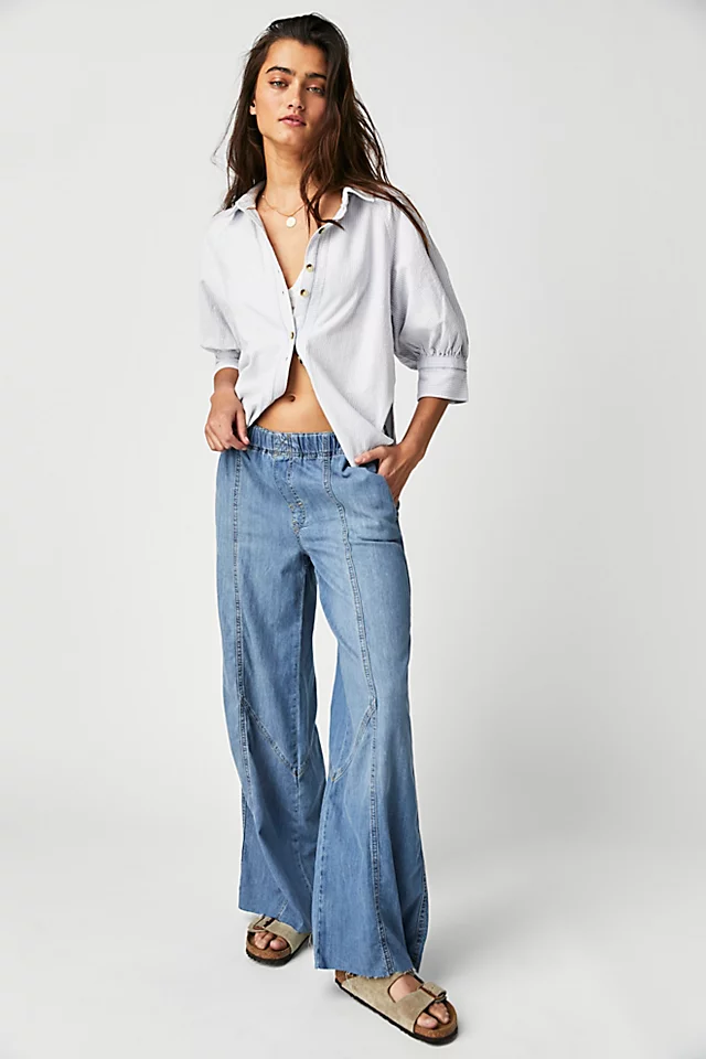 Easy Street Pull-On Jeans Dallas Blue