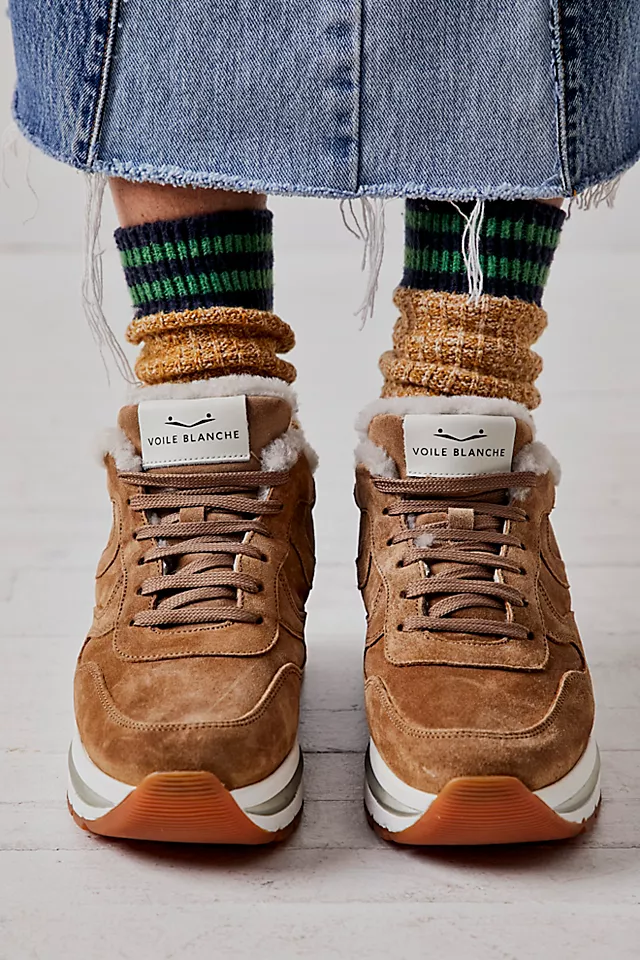 Maran Shearling Sneakers Tobacco