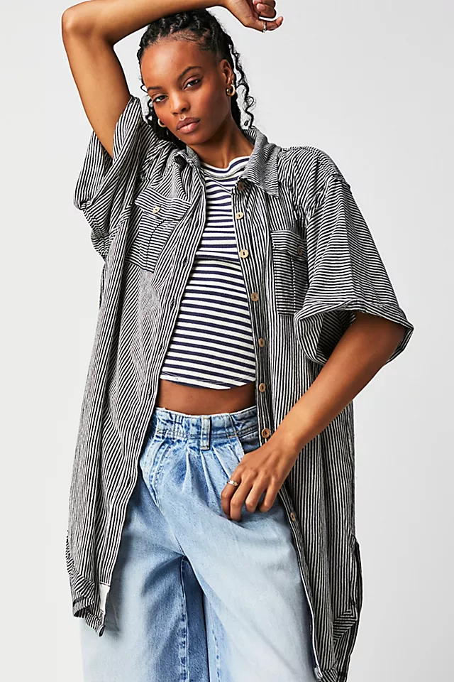 Care FP Brenton Maxi Top Navy Combo