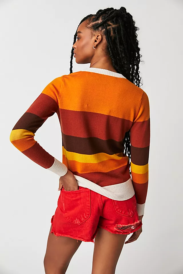 Stoned Immaculate Vintage Lips Sweater Sunset