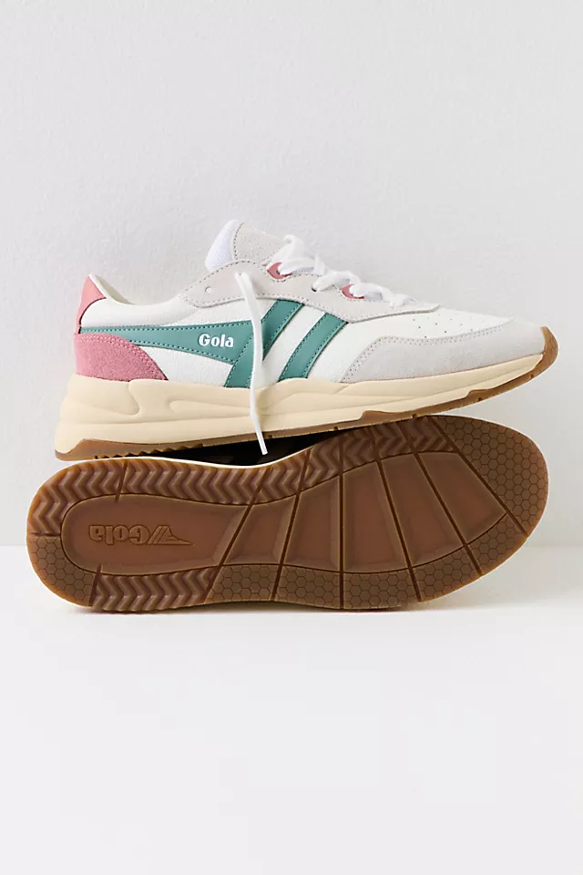 Saturn Sneakers White / Green Mist / Dusty Rose