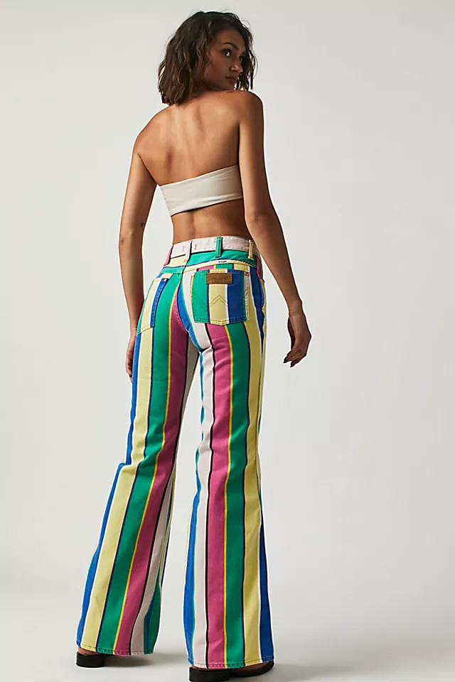 Wrangler Wanderer 622 Printed High-Rise Jeans Rainbow