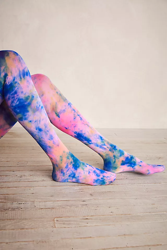 Riverside Tool & Dye Tie Dye Tights Pink Combo