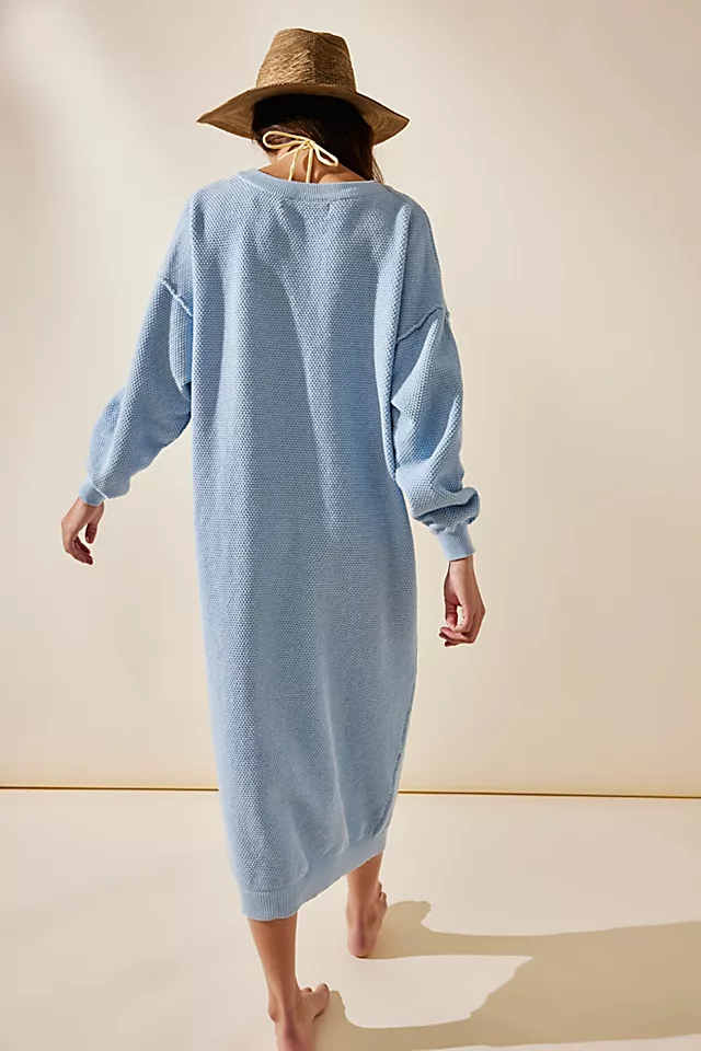 Hailee Sweater Midi Soft Heather Blue