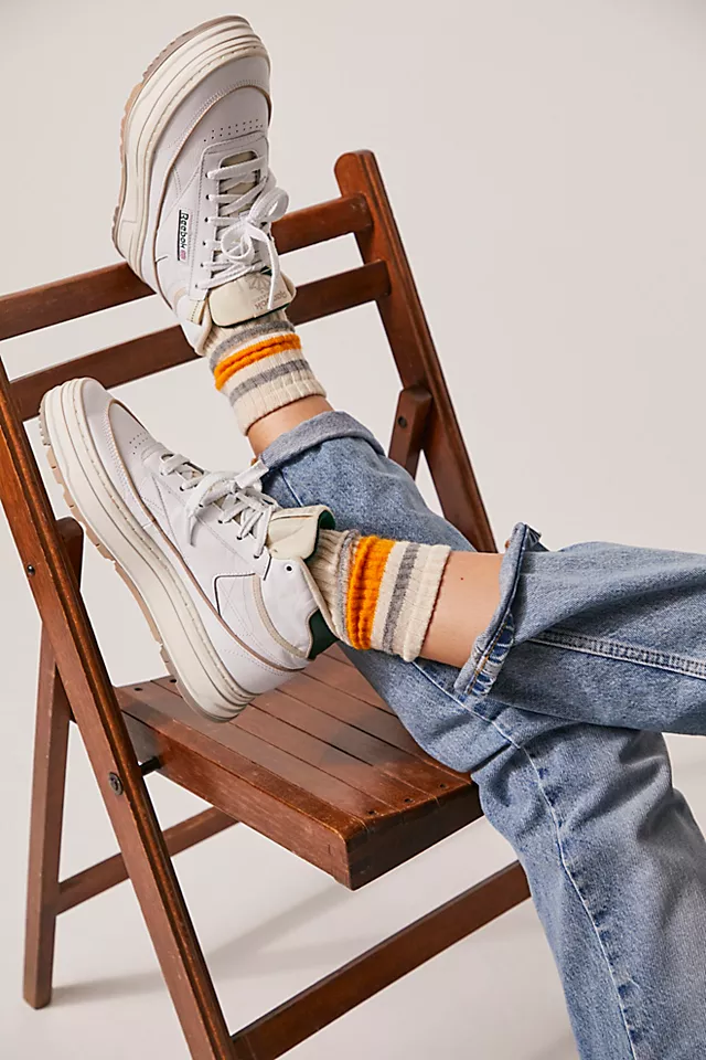 Reebok Club C Double Geo Mid Sneakers Chalk / Dark Green