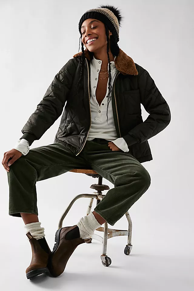 Barbour Vaila Quilt Jacket Army