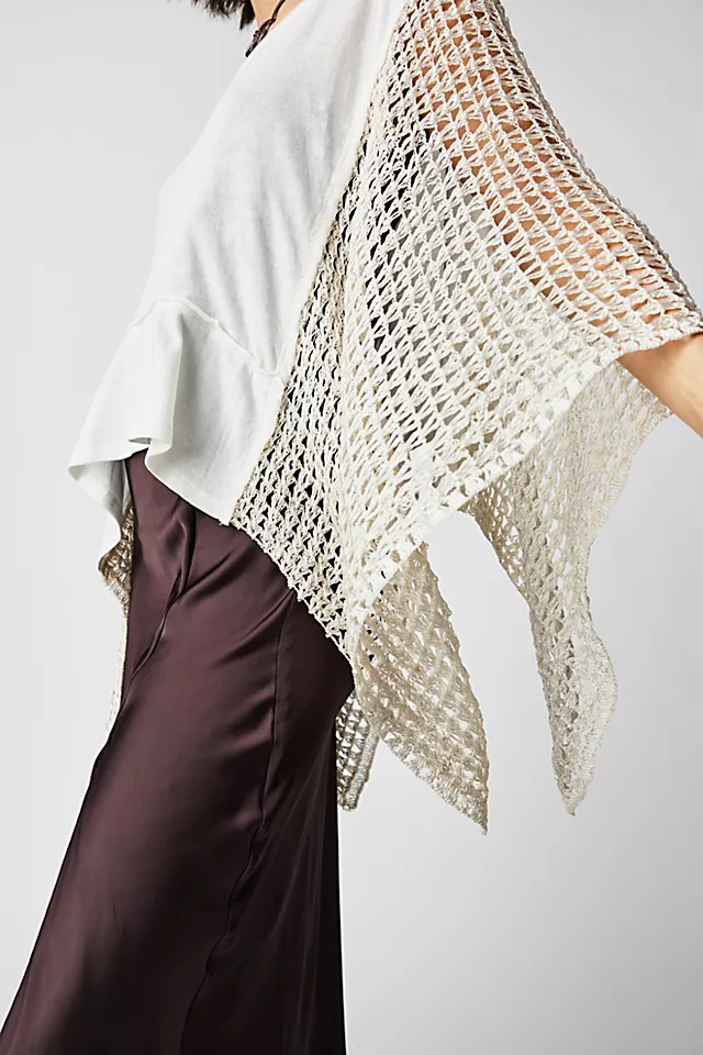 Sundae Crochet Tee Ivory Combo