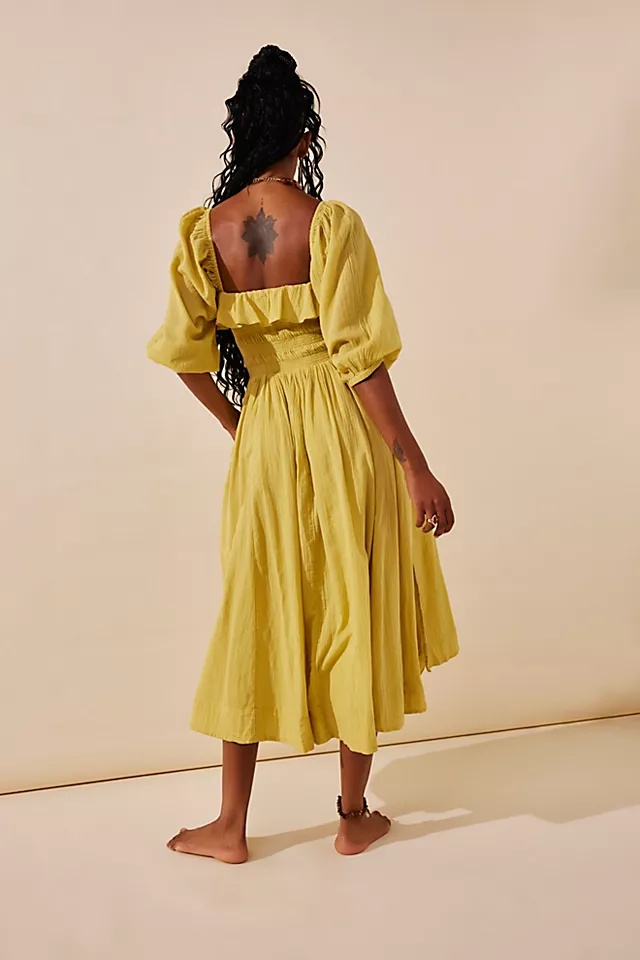 Oasis Midi Dress Fennel Seed