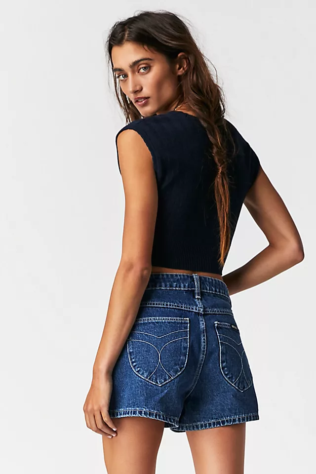 Rolla's Dusters Shorts Mid Wash Denim