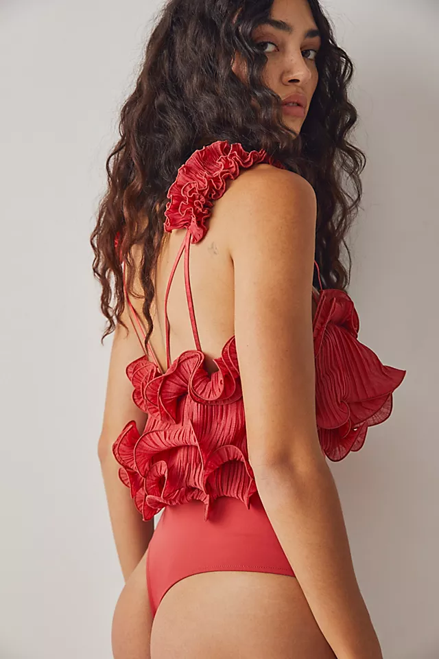 For The Frill Of It Bodysuit Berry Twists