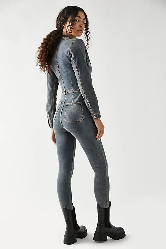 Lennox Jumpsuit Dirty Blue