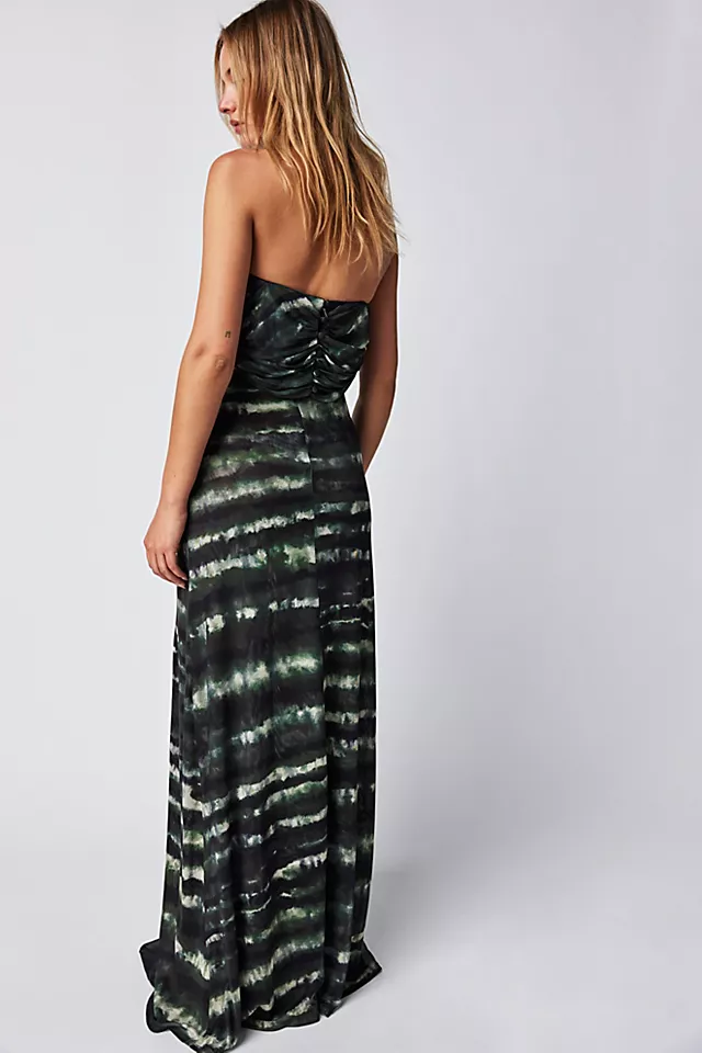 Ronny Kobo Beatriz Dress Green Tie Dye
