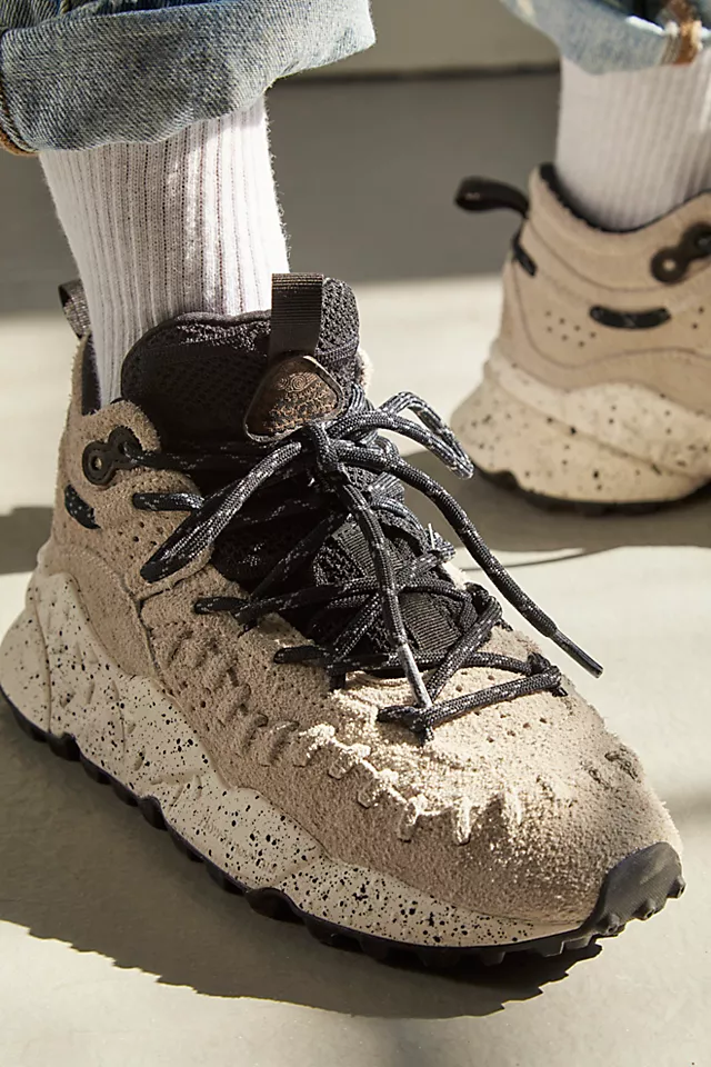 Bloom Speckled Sneakers Taupe Suede