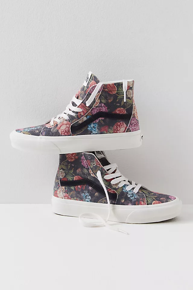 Sk8-hi Tapered Moody Floral Sneakers Moon Floral Grey / White