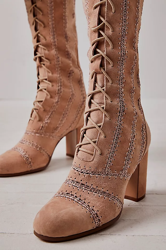 Blaire Lace-Up Boots Sand