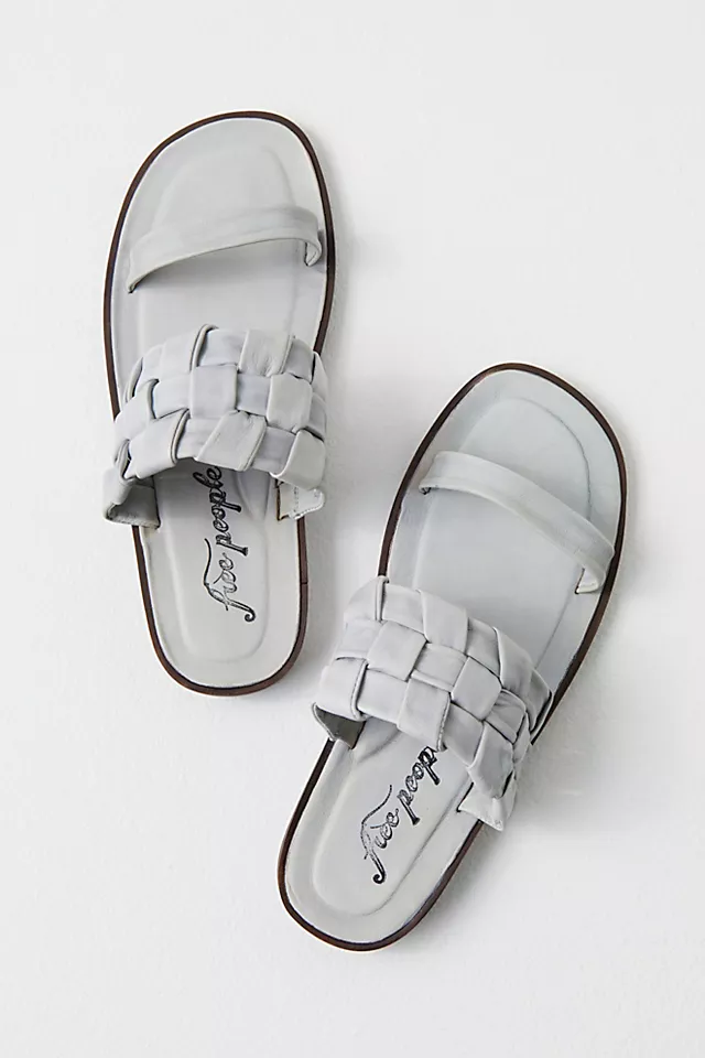 Woven River Slip-On Sandals Dove