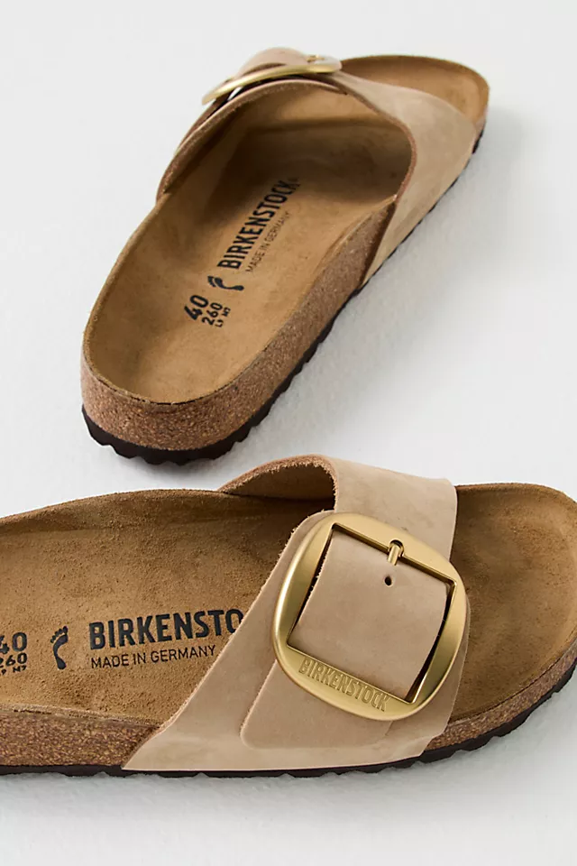 Madrid Big Buckle Birkenstock Sandcastle Nubuck