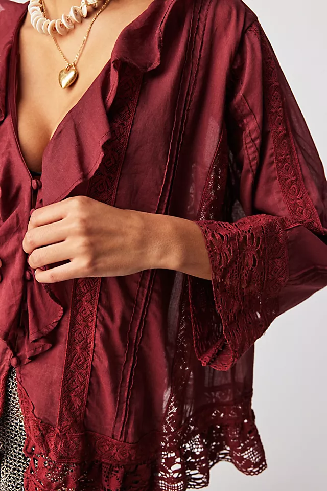 Chante Ruffle Top Russet Acorn