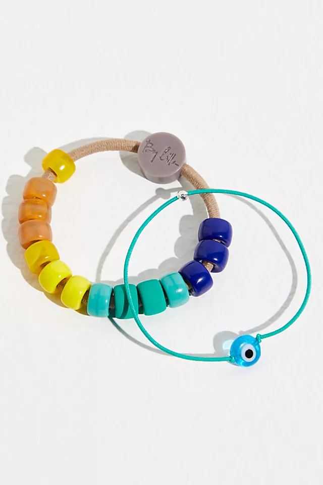 By Lilla Bracelet Hair Ties Blue