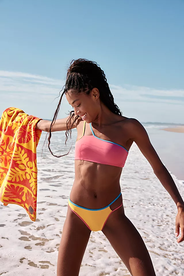 Stone Fox Echo Bikini Bottoms Sunset Pink / Honeycomb