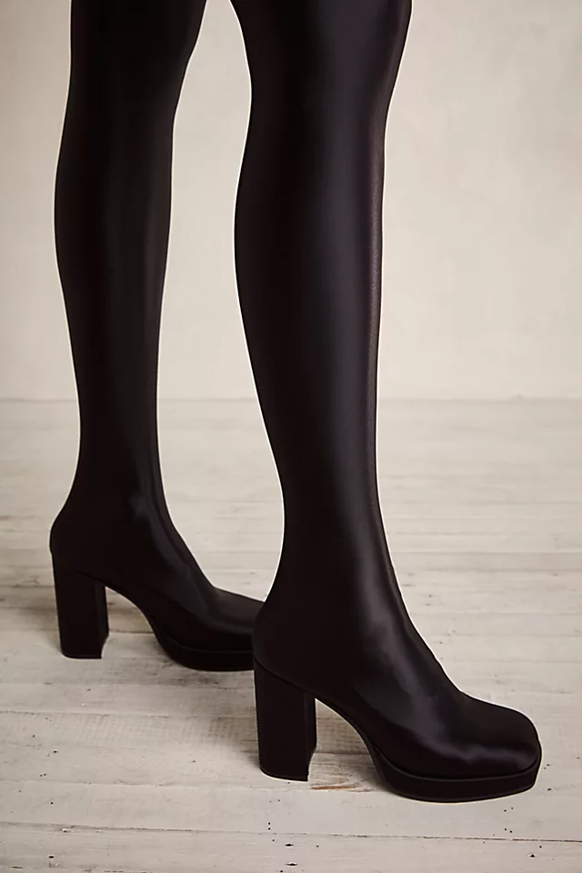 Highest Rise Platform Boots Black