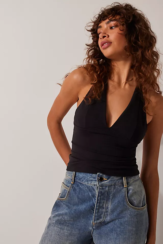 Have It All Halter Top Black