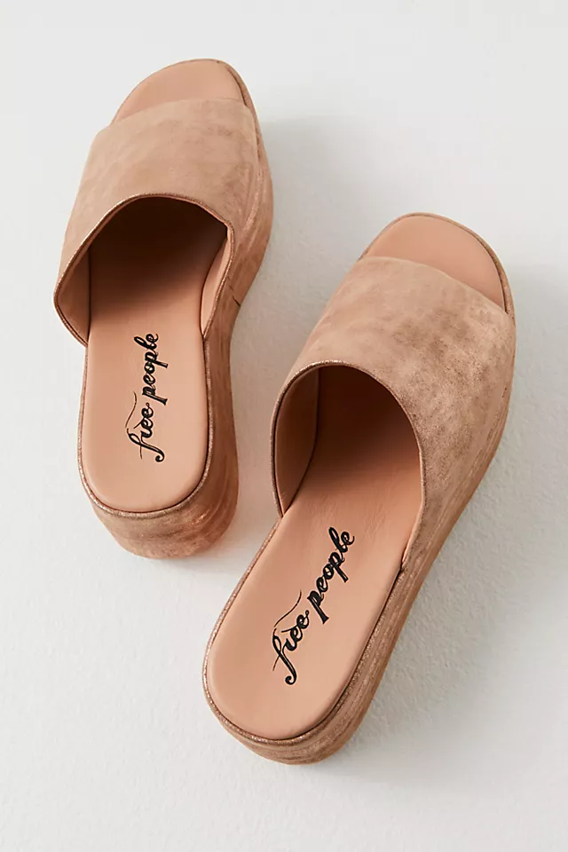 Harbor Flatform Sandals Rose Gold