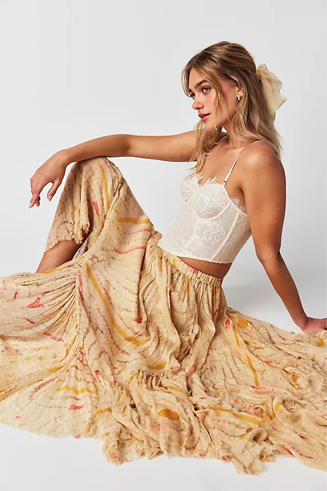 FP One Clover Printed Skirt Sand Combo