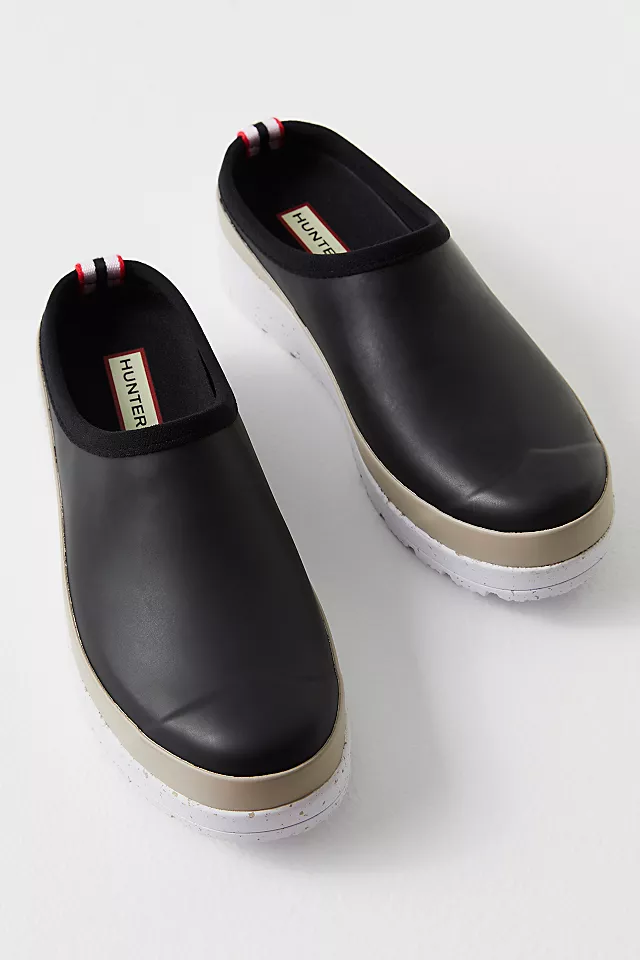 Hunter Speckle Sole Play Clogs Black / Steall
