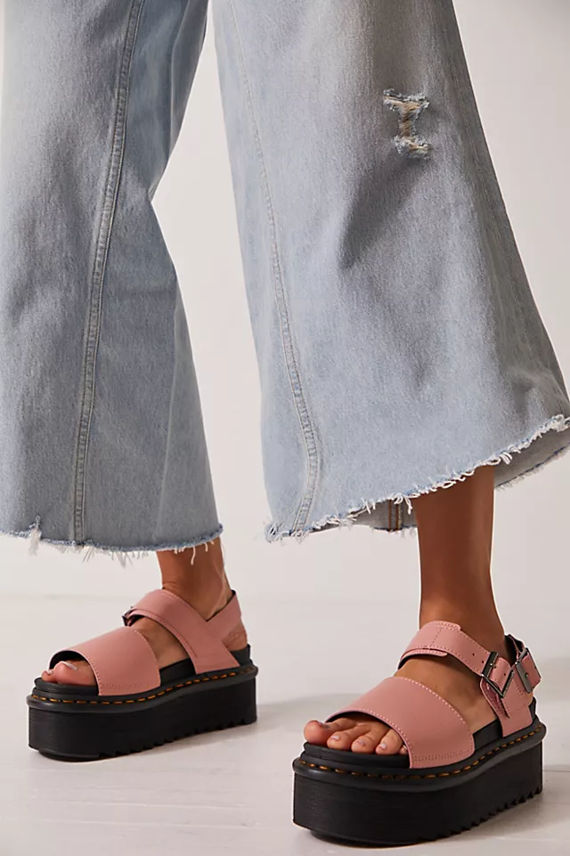 Dr. Martens Voss Quad Sandals Peach Beige